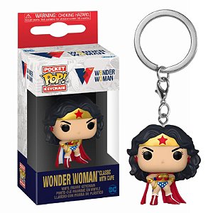 Funko Pop! Keychain Chaveiro DC Comics Wonder Woman With Cape