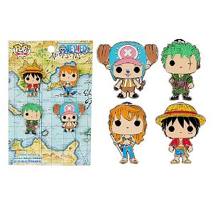 Funko Pop Pin! Animation One Piece 4 Pack