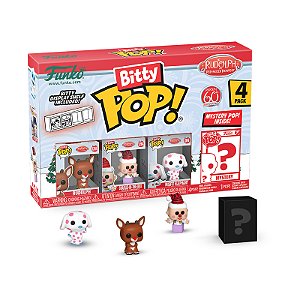 Funko Bitty Pop! Filme Rudolph the Red-Nosed Reindeer Rudolph, Charlie-in-the-Box, Misfit Elephant + Surpresa