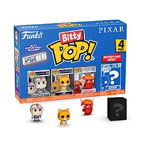 Funko Bitty Pop! Disney Pixar Buzz Lightyear, Sox, Red Panda Mei + Surpresa