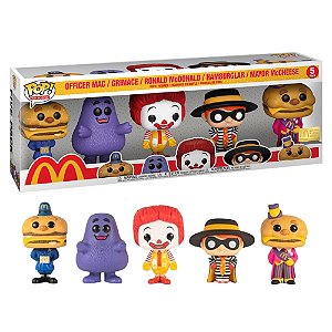 Funko Pop! Ad Icons McDonalds Officer Mac, Grimace, Ronald McDonald, Hamburglar, Mayor McCheese 5 Pack Exclusivo