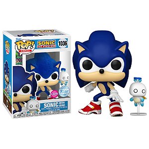 Funko Pop! Games Sonic The Hedgehog Sonic With Chao 1036 Exclusivo Flocked