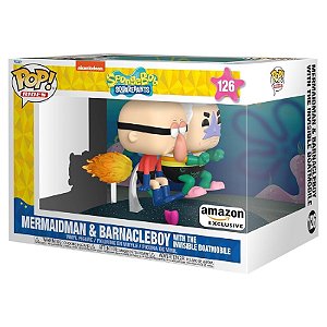 Funko Pop! Rides Bob Esponja Mermaidman & Barnacleboy 126 Exclusivo