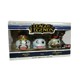 Funko Pop! Games League Of Legends Draven Poro Gentleman 3 Pack Exclusivo