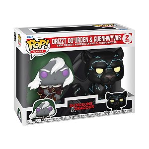 Funko Pop! Games Dungeons & Dragons Drizzt Do’Urden and Pop! Guenhwyvar 2 pack