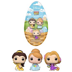Pocket Pop! Disney Princesses Egg Belle, Cinderella & Rapunzel