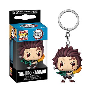 Funko Pop! Keychain Chaveiro Animation Demon Slayer Tanjiro Kamado Sun Breathing