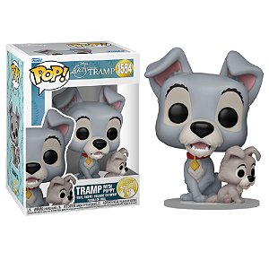 Funko Pop! Disney A Dama E O Vagabundo Tramp With Puppy 1554
