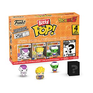 Funko Bitty Pop! Animation Dragon Ball Frieza, Saiyan Goku, Piccolo + Surpresa