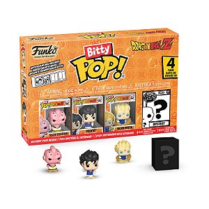 Funko Bitty Pop! Animation Dragon Ball Kid Buu, Vegito, Majin Vegeta + Surpresa