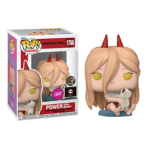 Funko Pop! Animation Chainsaw Man Power With Meowy 1766 Exclusivo Flocked