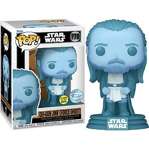Funko Pop! Television Star Wars Qui-Gon Jinn Force Ghost 778 Exclusivo Glow