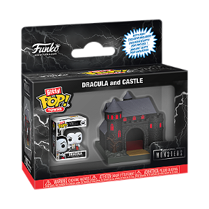Funko Bitty Pop! Towns Universal Monsters Conde Dracula And Castle