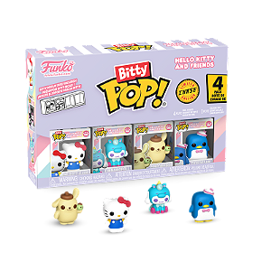 Funko Bitty Pop! Sanrio Hello Kitty Classic Cinnamoroll Pompompurin Tuxedosam 4 Pack