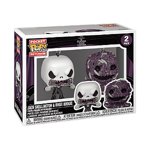 Funko Pop! Keychain Chaveiro Disney O Estranho Mundo de Jack Skellington & Oogie Boogie 2 Pack