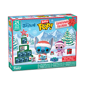 Bitty Pop! Funko Countdown Advent Disney Natal Stitch 24 Pecas
