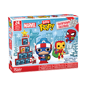 Funko Bitty Pop! Calendar Advent Marvel Natal Holiday 24 Pecas