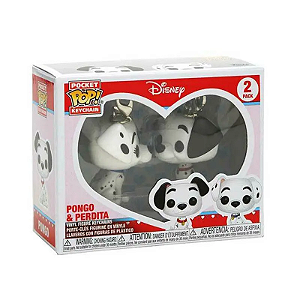 Funko Pop! Keychain Chaveiro Disney 101 Dalmatas Pongo & Perdita 2 Pack