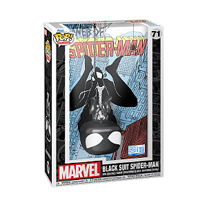 Funko Pop! Comic Covers Marvel Black Suit Spider Man 71 Exclusivo