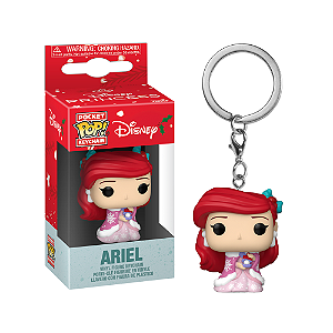 Funko Pop! Keychain Chaveiro Disney Natal A Pequena Sereia Ariel