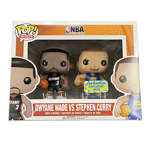 Funko Pop! Sports Basketball NBA Dwyane Wade VS Stephen Curry 2 Pack Exclusivo