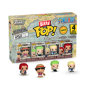 Funko Bitty Pop! Animation One Piece Nami, Arlong, Nojiko, Buggy the Clown 4 Pack Exclusivo Chase