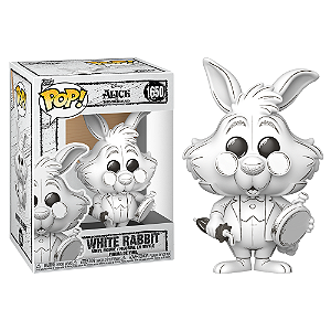Funko Pop! Sketched / Desenho Feito A Mão Disney Alice No Pais Das Maravilhas White Rabbit 1650