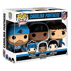 Funko Pop! Football NFL Carolina Panthers Greg Olsen, Cam Newton, Luke Kuechly 3 Pack