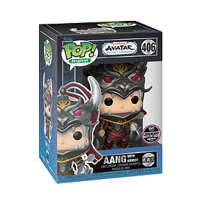 Funko Pop! Digital NFT Avatar A Lenda de Aang Aang With Armor 406 Exclusivo