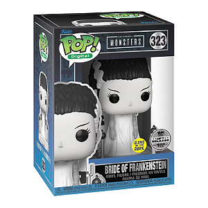 Funko Pop! Digital NFT Monsters Bride Of Frankenstein 323 Exclusivo Glow