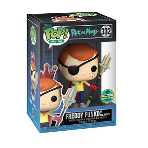 Funko pop! Digital NFT Rick And Morty Freddy Funko As Evil Morty 332 Exclusivo 2200 Pcs