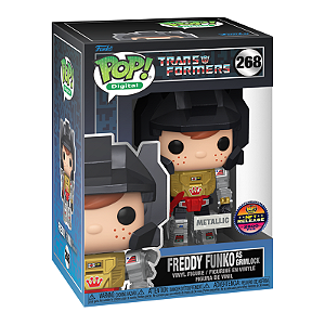 Funko pop! Digital NFT Transformers Freddy Funko As Grimlock 268 Exclusivo Metallic 2600 Pcs