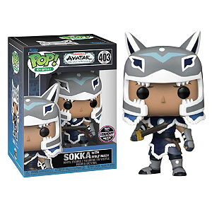 Funko Pop! Digital NFT Avatar The Last Airbender Sokka With Wolf Mask 403 Exclusivo 1800 Pcs