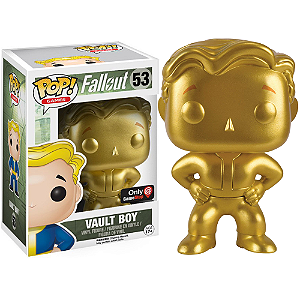 Funko PoP! Games Fallout Vault Boy 53 Exclusivo Gold