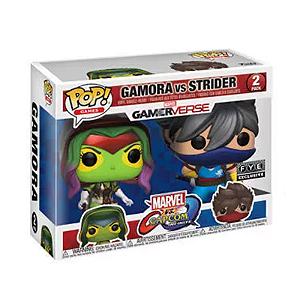 Funko Pop! Games Marvel Vs Capcom Gamora Vs Strider 2 Pack Exclusivo
