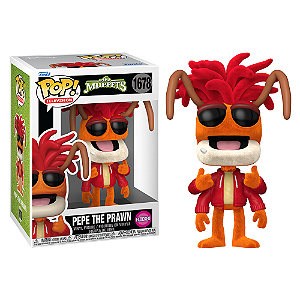 Funko Pop! Television Os Muppets Pepe the Prawn 1678 Exclusivo Flocked