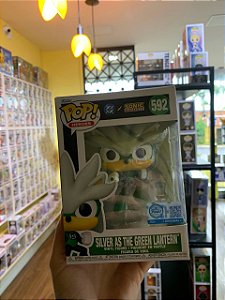 Funko Pop! Games Sonic The Hedgehog Silver As The Green Lantern 592 Exclusivo