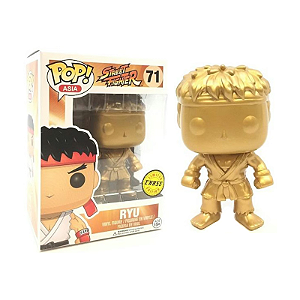Funko Pop! Asia Street Fighter Ryu 71 Exclusivo Chase Gold