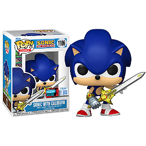 Funko Pop! Games Sonic The Hedgehog Sonic with Caliburn 1106 Exclusivo