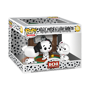 Funko Pop! Moment Disney 101 Dalmatas Rolly Patch & Lucky With TV 1664