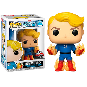Funko Pop! Marvel Quarteto Fantastico Human Torch 569 Exclusivo