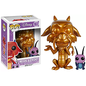 Funko Pop! Disney Mulan Mushu & Cricket 167 Gold