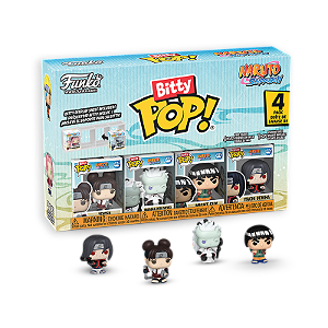 Funko Bitty Pop! Animation Naruto Shippuden Tenten, Madara , Might Guy And Itachi Uchiha 4 Pack