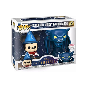 Funko Pop! Disney Sorcerer Mickey And Chernabog 2 Pack Exclusivo