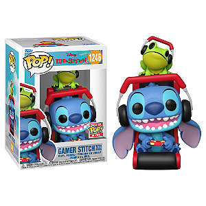 Funko Pop! Disney Lilo & Stitch Gamer Stitch With Frog 1246 Exclusivo