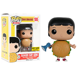 Funko Pop! Animation Bobs Burgers Burger Suit Gene 105 Exclusivo