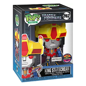 Funko Pop! Digital NFT Transformers King Starscream 267 Exclusivo Metallic 999 Pcs