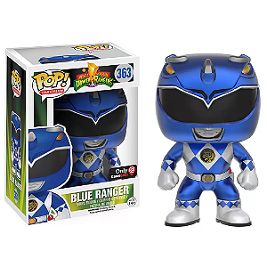 Funko Pop! Television Power Rangers Blue Ranger 363 Exclusivo Metallic