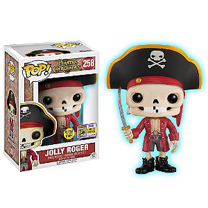 Funko Pop! Disney Piratas Do Caribe Jolly Roger 258 Exclusivo Glow