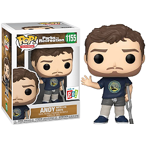 Funko Pop! Television Parks And Recreation Andy With Legs Casts 1155 Exclusivo